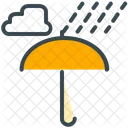 Raining Umbrella Cloud Icon