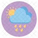 Raining Sun Cloud Icon