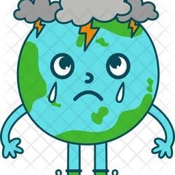 Raining Earth Character  Icon