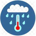 Cloud Tempearature Rain Icon