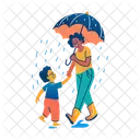 Raining Enjoy Motherhood Icon