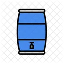Rainwater Barrel Sustainability Icon