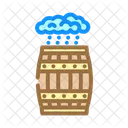 Rainwater Barrel Sustainability Icon