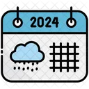 Rainy Calendar 2024 Icon