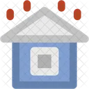 Rainy House Home Icon