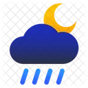 Rainy Night Cloud Icon