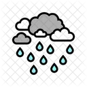 Rainy Precipitation Rain Icon