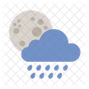 Moon Shower Cloud Icon