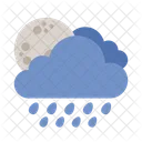 Moon Shower Cloud Icon