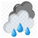Precipitation Rainfall Drizzle Icon