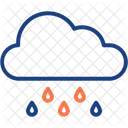 Rainy Clouds Spring Nature Icon