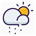 Cloudy Partly Rain Icon