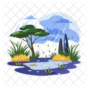 Rainy forest  Icon