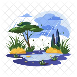 Rainy forest  Icon