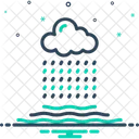 Rainy Cloud Rain Icon