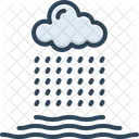 Rainy Cloud Rain Icon