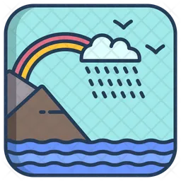 Rainy Landscape  Icon