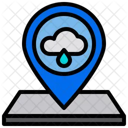 Rainy Location  Icon