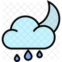 Rainy Night Forecast Night Icon