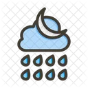 Rain Night Cloud Icon