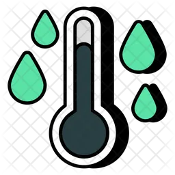 Rainy Temperature  Icon