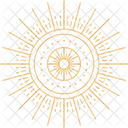 Sol Celestial Astrologia Esoterismo Ícone