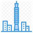 Raipei Taiwan Skyscraper Icon