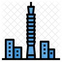 Raipei Taiwan Skyscraper Icon