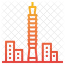 Raipei Taiwan Skyscraper Icon