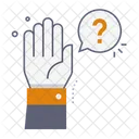 Raise hand ask question  Icon