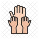 Raise Hand Hand Hand Gesture Icon