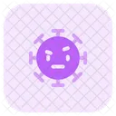 Raised Eyebrow Coronavirus Emoji Coronavirus Icon