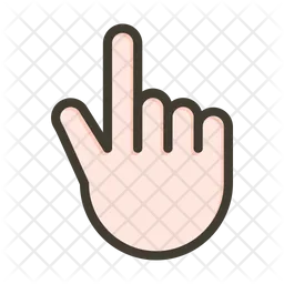 Raised finger  Icon
