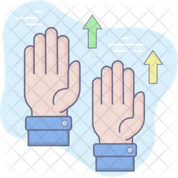 Raising Hand  Icon