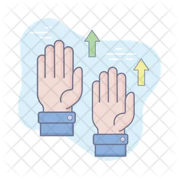 Raising Hand  Icon