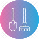 Rake And Hoe Icon