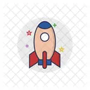 Raumschiff Spielzeug Rakete Icon