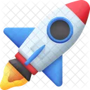 Rakete Raumschiff Start Symbol