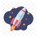 Rakete Weltraum Galaxie Symbol
