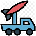 Raketen LKW Armee Waffe Symbol