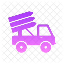 Raketen-LKW  Symbol