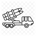 Rakete Feuer Werfer Symbol
