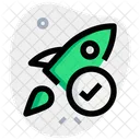 Raketencheck Startcheck Check Symbol