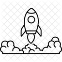 Raketenerkundung Mission Weltraum Symbol