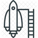 Mission Rakete Erkundung Symbol