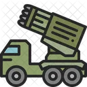 Rakete Fahrzeug LKW Symbol