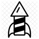 Raketenfeuerwerk Symbol