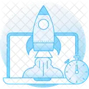 Startgeschwindigkeit Raketenrate Raketengeschwindigkeit Symbol