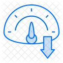Ralentissement Affaires En Baisse Icône