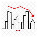 Ralentissement économique  Icône